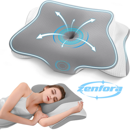 ALMOHADA CERVICAL CON DISEÑO DE MARIPOSA