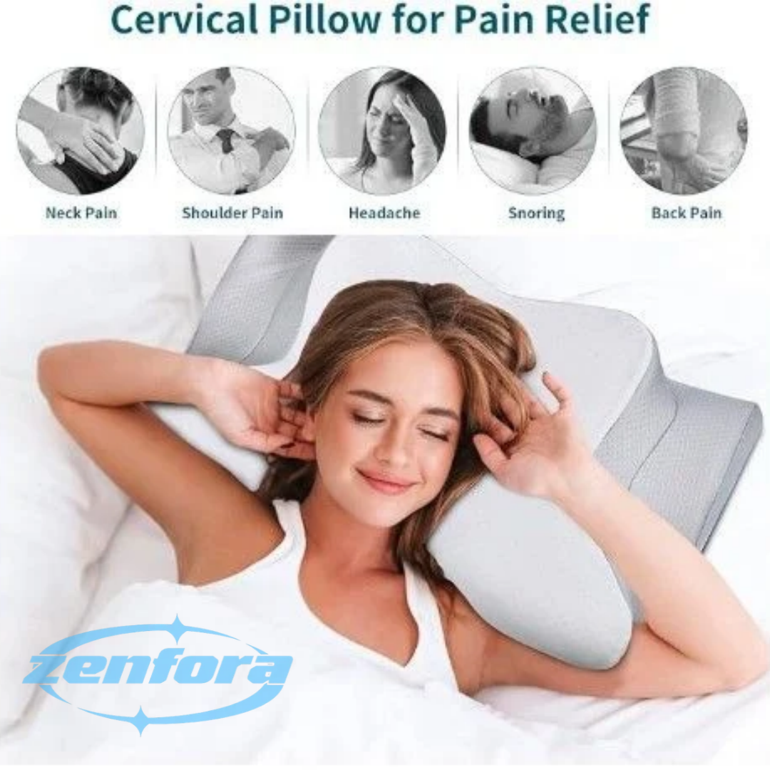 ALMOHADA CERVICAL CON DISEÑO DE MARIPOSA