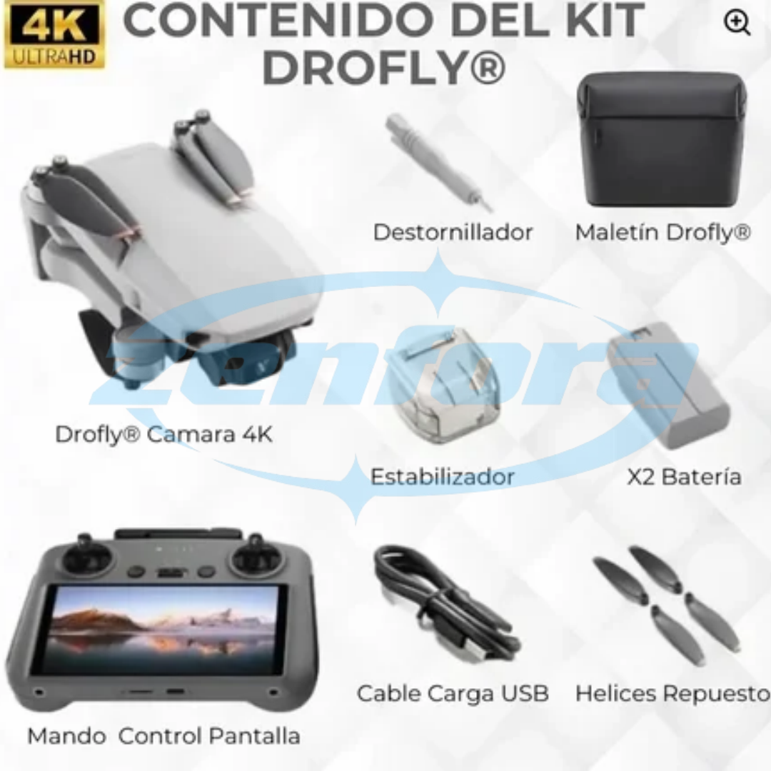 DRON CON DOBLE CAMARA 4K+ MALETIN
