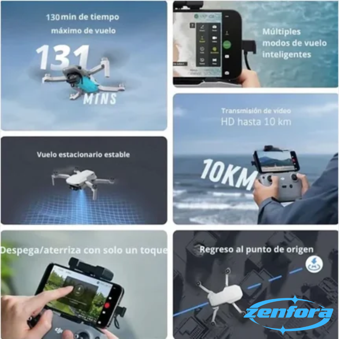 DRON CON DOBLE CAMARA 4K+ MALETIN